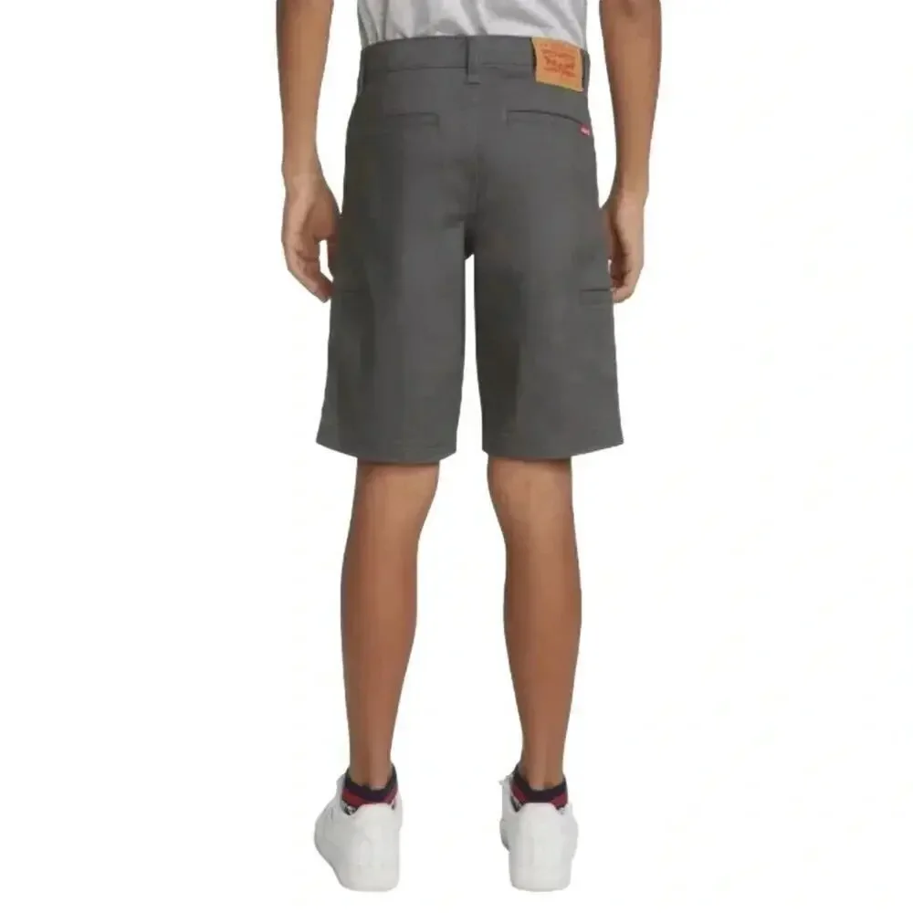 Levi's Boy’s Shorts Cargo Straight Fit Adjustable Waist Gray Size 8 NWT - Picture 9 of 10